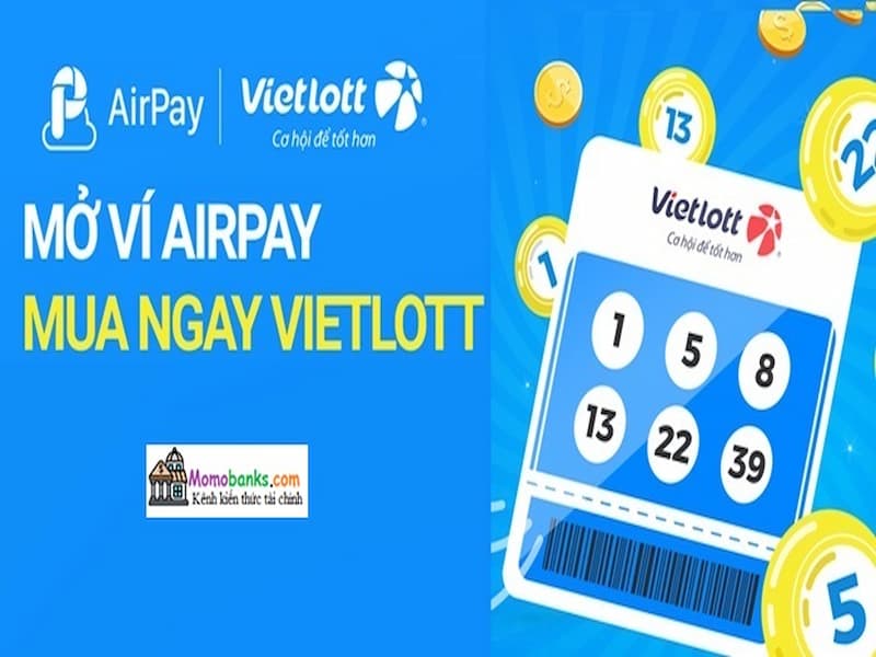 Mua xổ số Vietlott trên ứng dụng AirPay